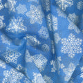 Holiday Flourish - Snow Flower - Blue ColorstorySnowflakes Blue Yardage Alternative View #1