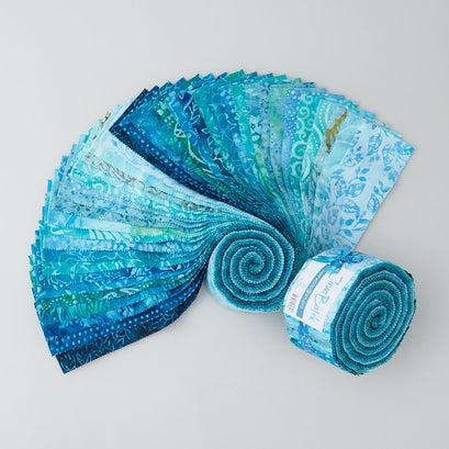 Java Batiks Turquoise Favorites Strips