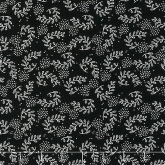 Fleur Noire - Sprig Black Yardage