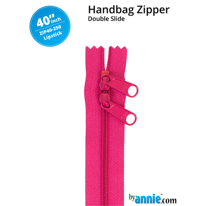 ByAnnie 40" Double Slide Zipper - Lipstick