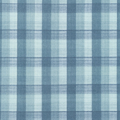 The Mountains are Calling - Window Pane Plaid Teal Flannel Yardage