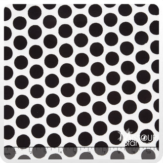 Cuddle® Classic Mod Dot - Snow/Black 60" Minky Yardage