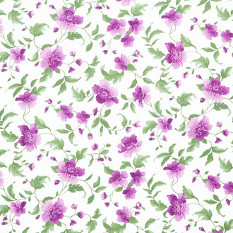 Camille - Floral Natural Yardage