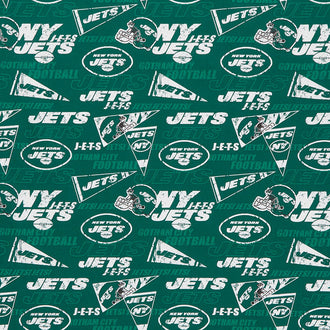 NFL - New York Jets Green White Yardage