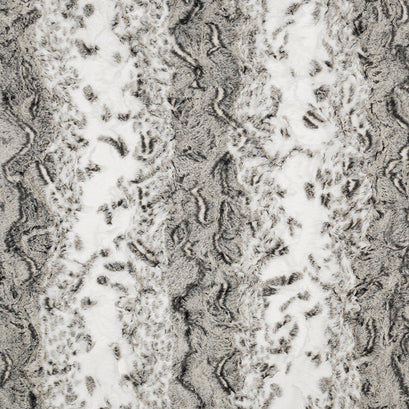 Luxe Cuddle® - Snowy Owl Charcoal Minky Yardage