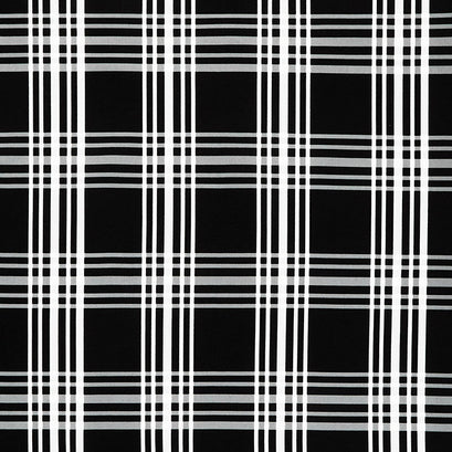 Fleur Noire - Plaid Black Yardage