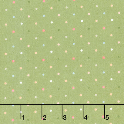 Country Rose - Magic Dot Sage Yardage