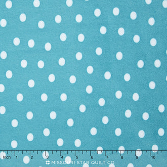 Cuddle® Prints - Alotta Dots Teal 60" Minky Yardage