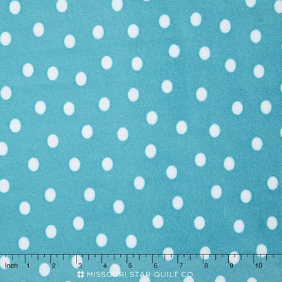 Cuddle® Prints - Alotta Dots Teal 60" Minky Yardage