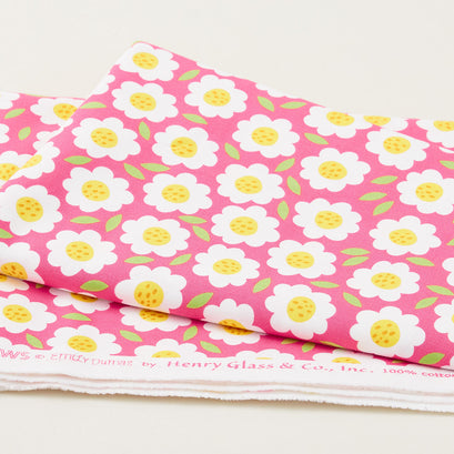 Chasing Rainbows - Tossed Flower Pink 2 Yard Cut