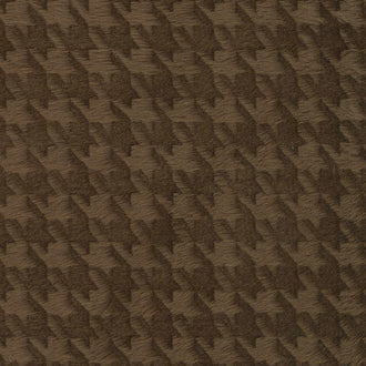 Cuddle® Embossed Houndstooth - Brown 60" Minky Yardage