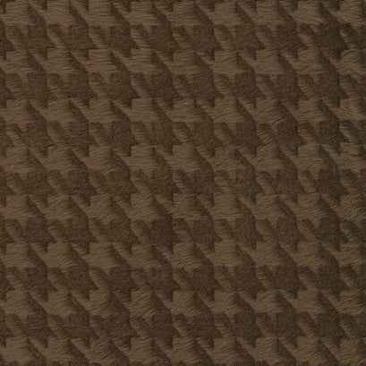 Cuddle® Embossed Houndstooth - Brown 60" Minky Yardage