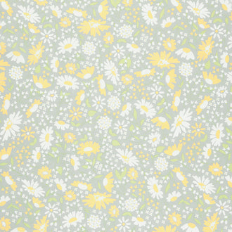 Buttercup and Slate - Buttercup Blooms Pebble Yardage