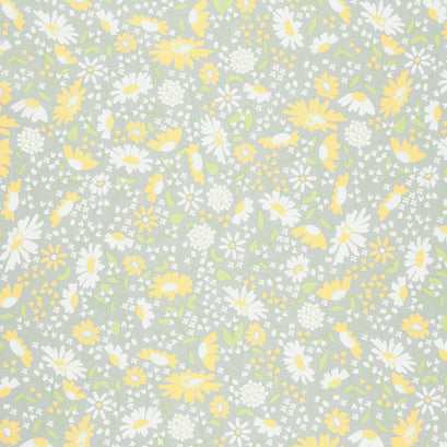 Buttercup and Slate - Buttercup Blooms Pebble Yardage