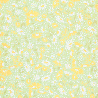 Buttercup and Slate - Buttercup Blooms Sprig Yardage