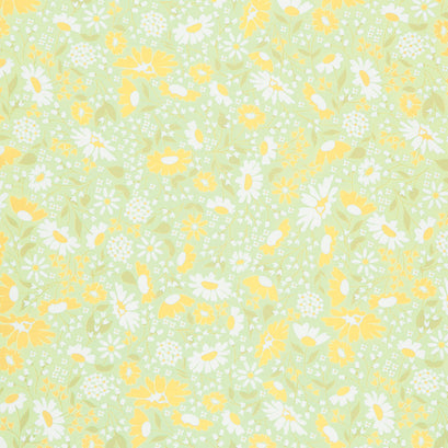 Buttercup and Slate - Buttercup Blooms Sprig Yardage