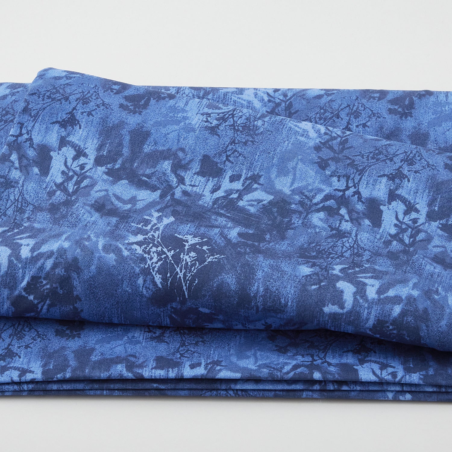 Lumina - Abstract Foliage Dark Blue 108 Wide 3 Yard Cut