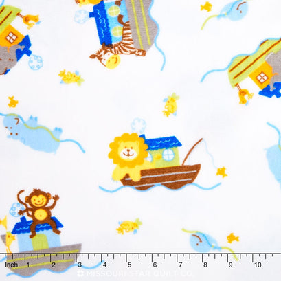 Cuddle® Prints - Noah's Ark Snow 60" Minky Yardage