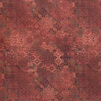 Stonehenge - Marrakech Spice Colorway Foulards Red Yardage