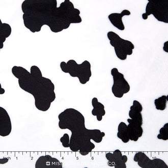 Cuddle® Prints - Cow Black/White 60" Minky Yardage