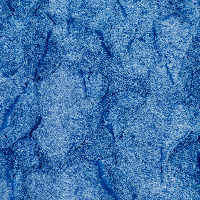 Electric Blue Minky Fabric