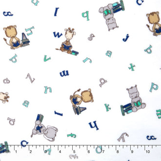 Cuddle® Prints - Big Reader Cuddle® Aruba/Royal Minky Yardage