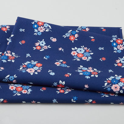 Caroline Favorites - Navy Floral 2 Yard Cut