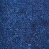 Porcelain Blue Batiks - Acanthus Square Leaf Blue Storm Yardage Primary Image