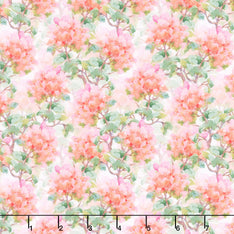 Decoupage - Rhododendron Salmon Yardage Primary Image