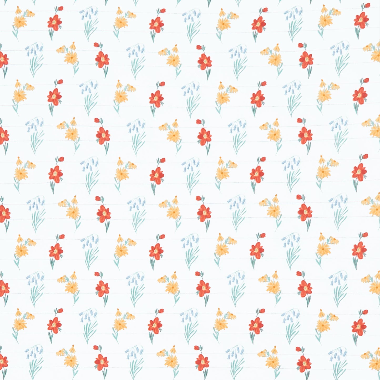 Farmhouse Summer - Wildflowers Off White Yardage Primary Image