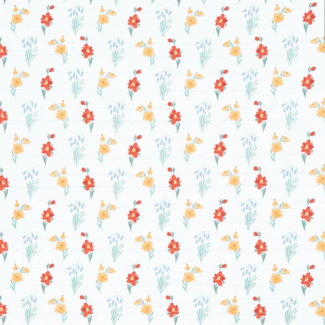 Farmhouse Summer - Wildflowers Off White Yardage Primary Image