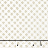 Country Rose - Gingham Taupe Yardage Primary Image