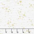 Embrace - Double Gauze Starry Night Gold Metallic Yardage Primary Image