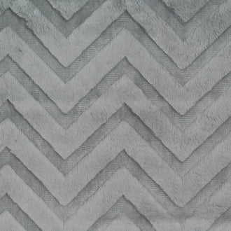 Cuddle® Embossed Chevron - Charcoal 60" Minky Yardage