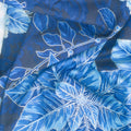 Holiday Flourish - Snow Flower - Blue ColorstoryPoinsettia Navy Yardage Alternative View #1