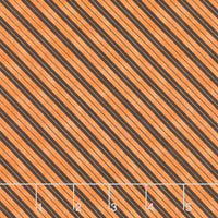 The Boo Crew - Stripes Orange Yardage Primary Image