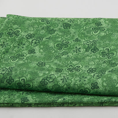 Isadora - Tonal Floral Lime 108" Wide 3 Yard Cut