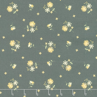 Buttercup and Slate - Daisy-Oh Slate Yardage