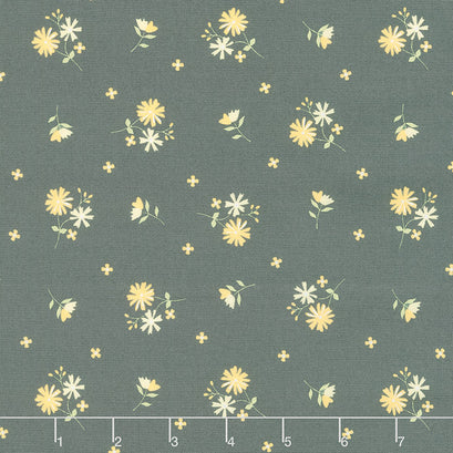 Buttercup and Slate - Daisy-Oh Slate Yardage