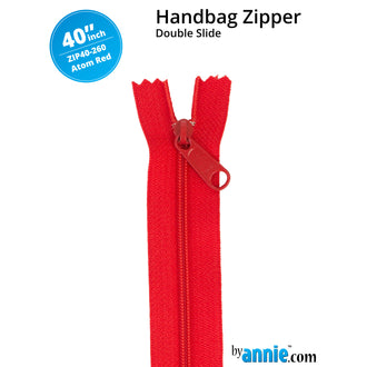 ByAnnie 40" Double Slide Zipper - Atom Red