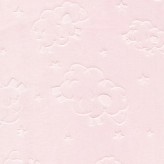 Cuddle® Double Sided Embossed Lamb Spa - Baby Pink 60" Minky Yardage