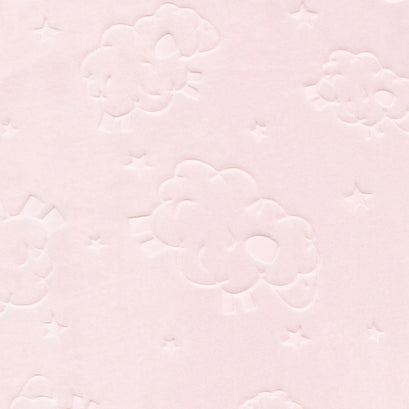 Cuddle® Double Sided Embossed Lamb Spa - Baby Pink 60" Minky Yardage