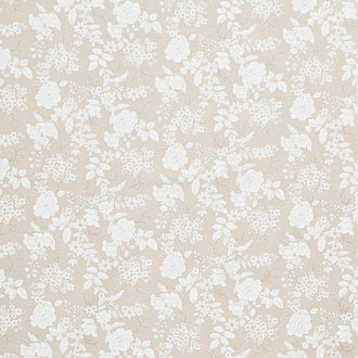 Tranquility - Floral Taupe Grey Yardage