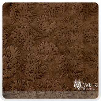 Cuddle® Prints Pine Ridge - Embossed Pine Brown 60" MInky Yardage