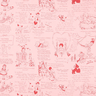 All My Heart - All Your Heart Pink Yardage