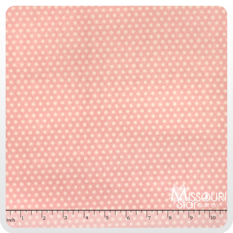 Cuddle® Classic Swiss Dot - Blush/White 60" Minky Yardage