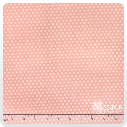 Cuddle® Classic Swiss Dot - Blush/White 60" Minky Yardage