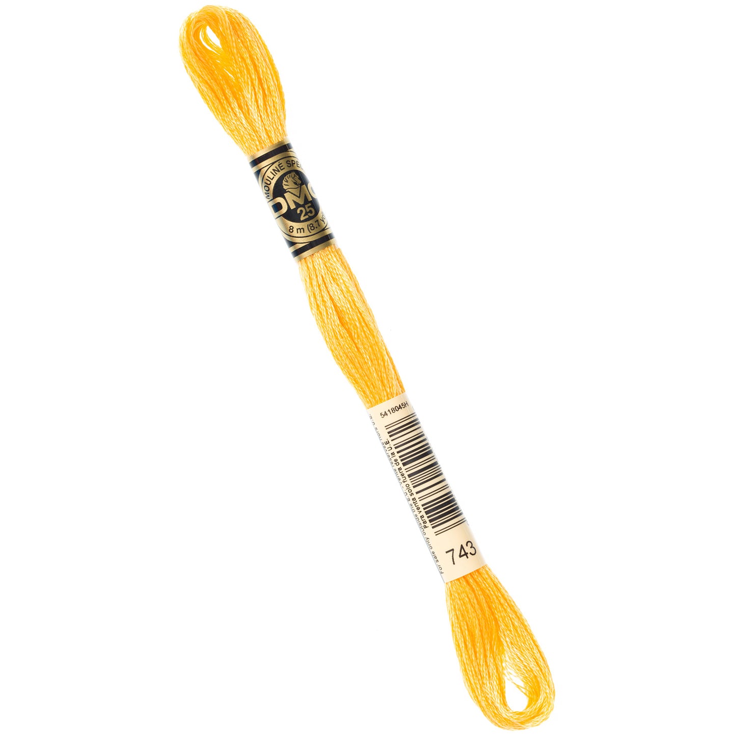 DMC Embroidery Floss - 743 Medium Yellow Primary Image