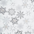 Holiday Flourish - Snow Flower - Snowflakes Blanc Yardage Primary Image