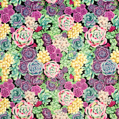 Cuddle® Prints - Succulents Peridot Digitally Printed Minky Yardage